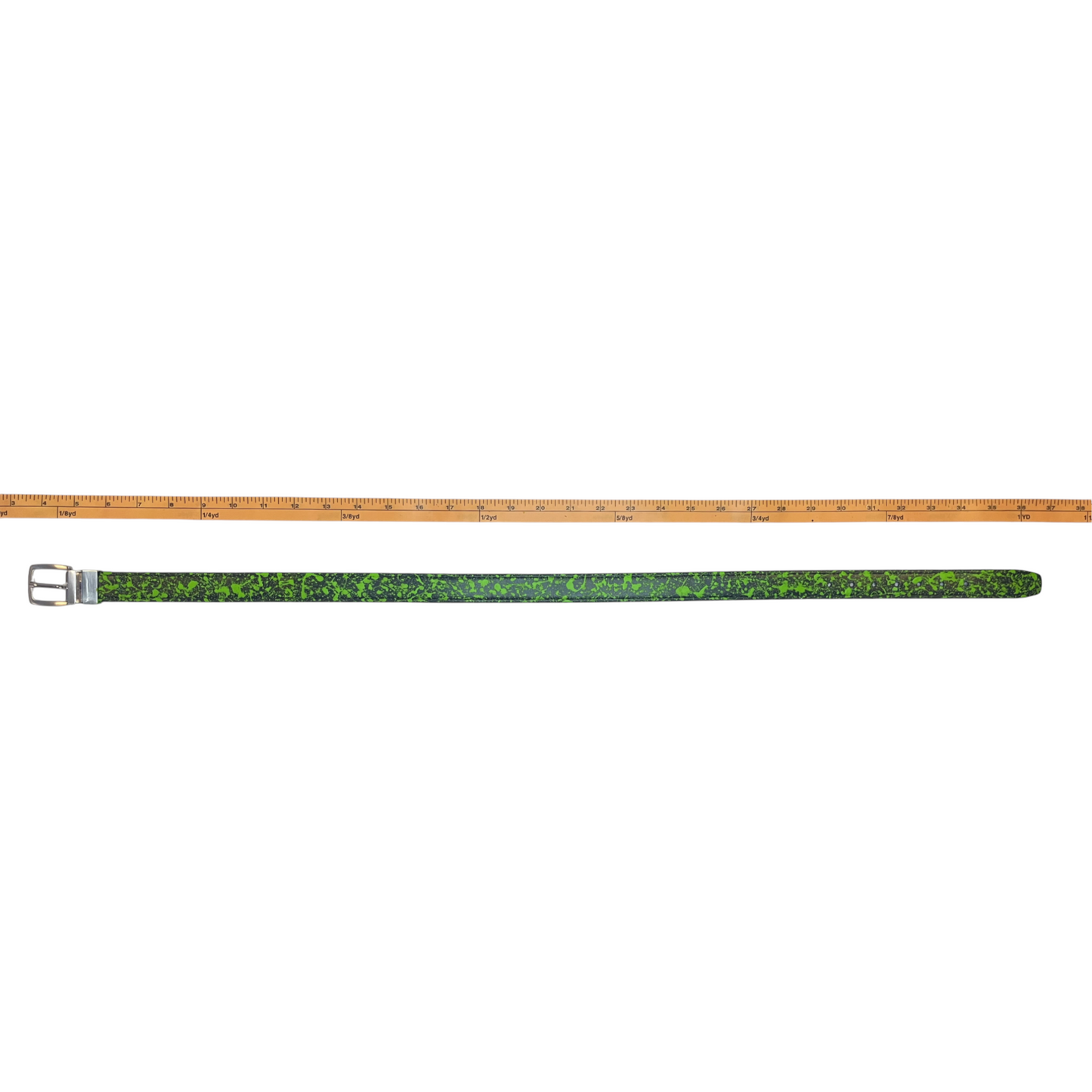 Black & Green Splatter Belt