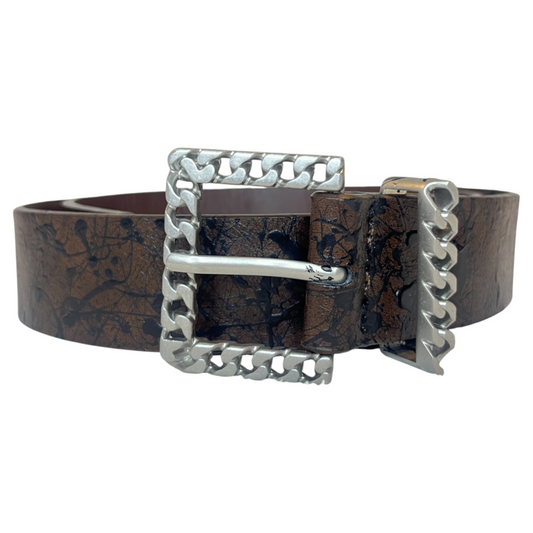 Brown & Black Splatter Belt