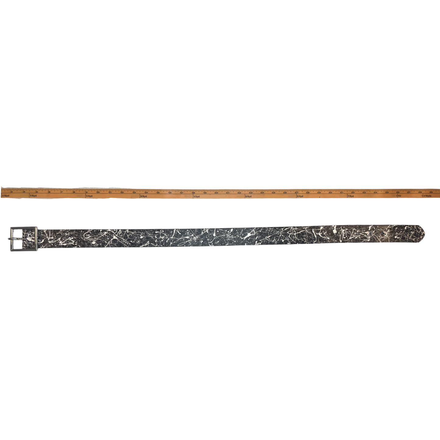 Black & White Splatter Belt