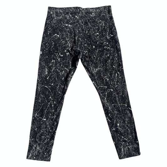 Black & White Half Splatter Pants (Skinny Fit) - Size 36 x 32