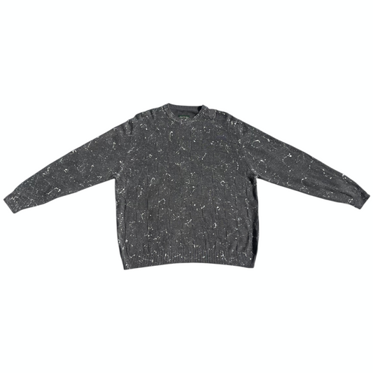 Gray & White Splatter Sweatshirt - Size XL