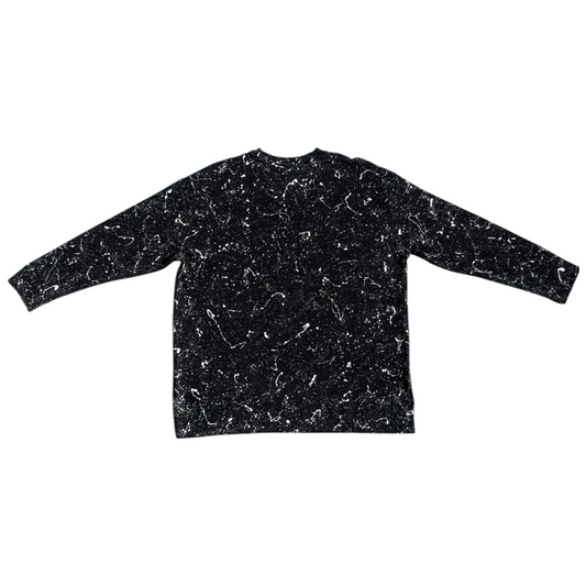 Black & White Splatter Sweatshirt - Size XL