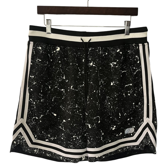 Black & White Splatter Basketball Shorts (L)