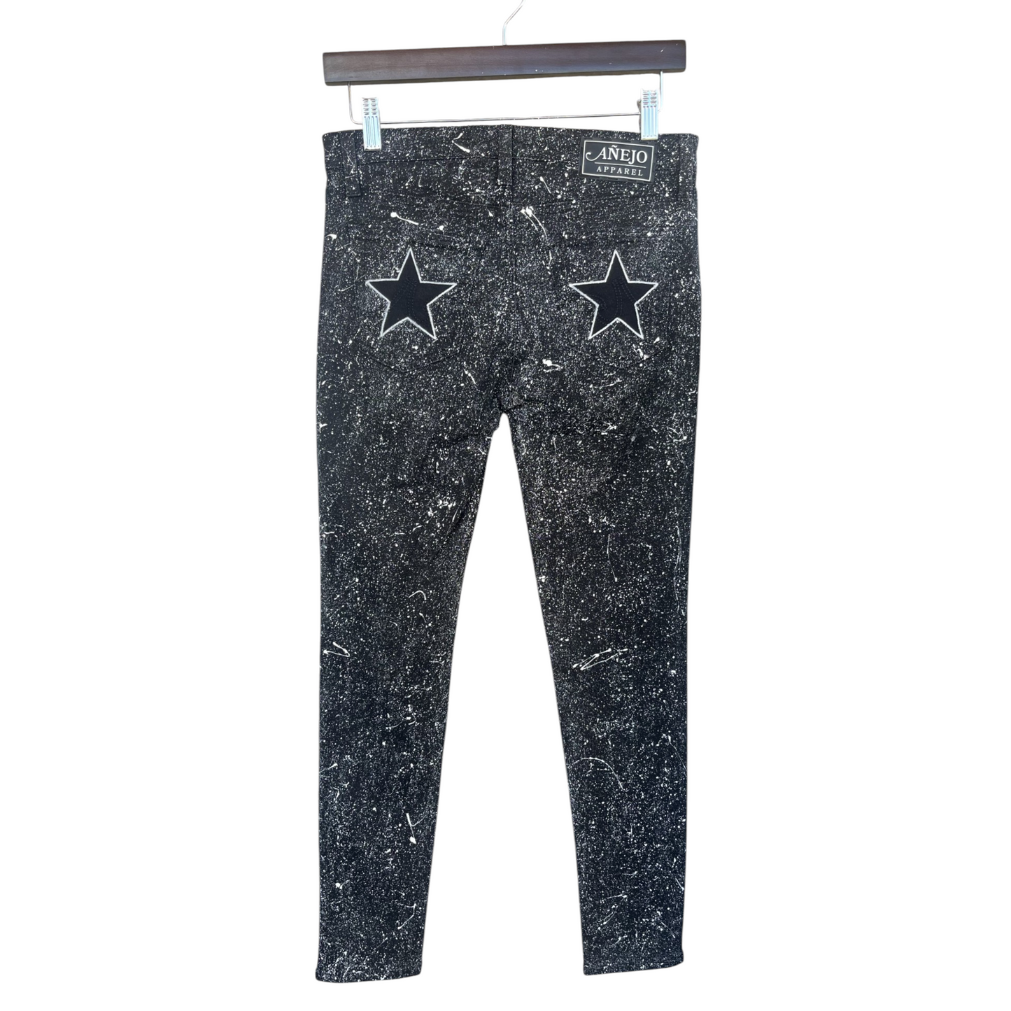 Black Splat Star Pants (27 x 28)