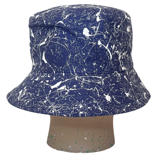 Navy Splatter Bucket Hat