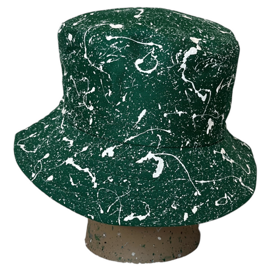 Green Splatter Bucket Hat