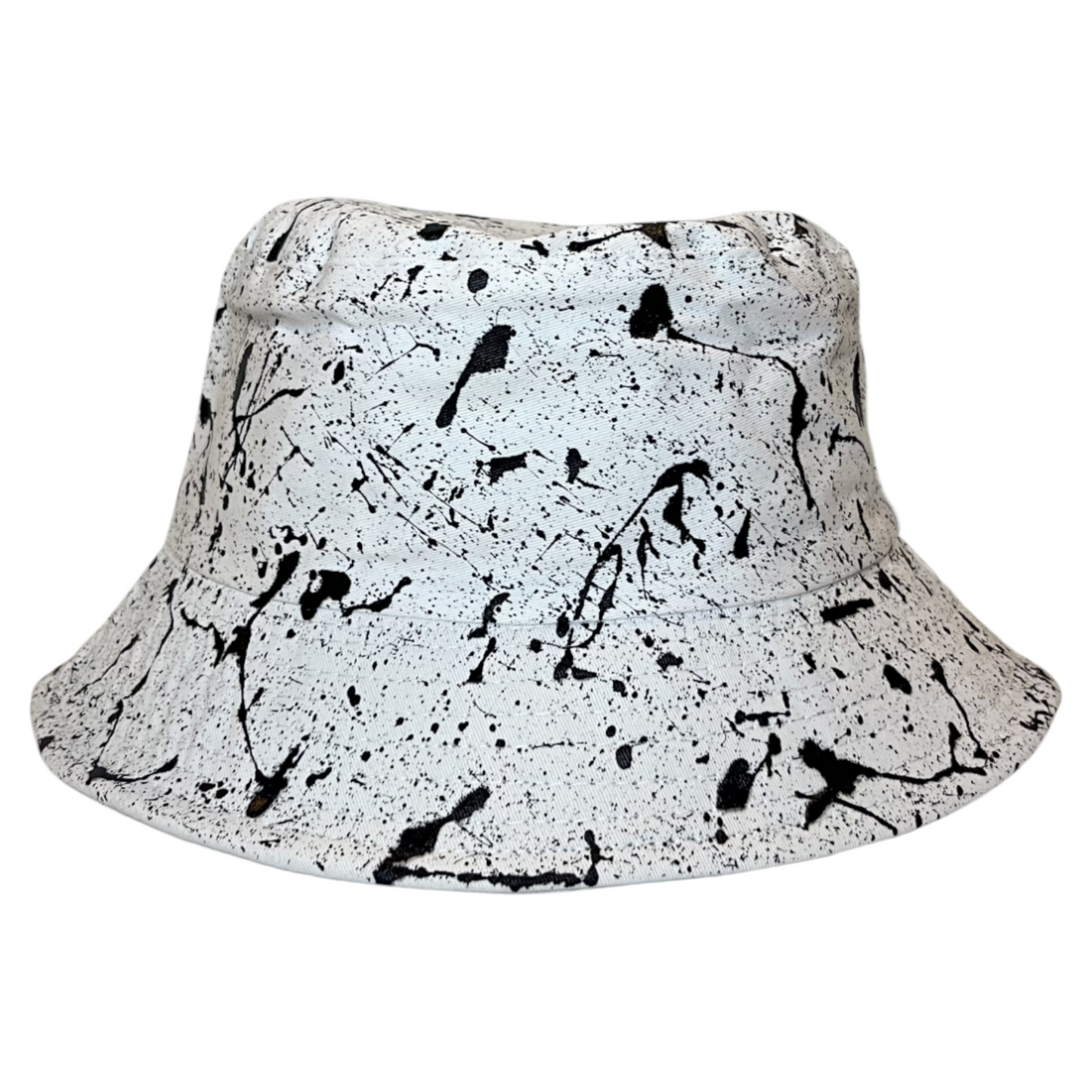 White Splatter Bucket Hat