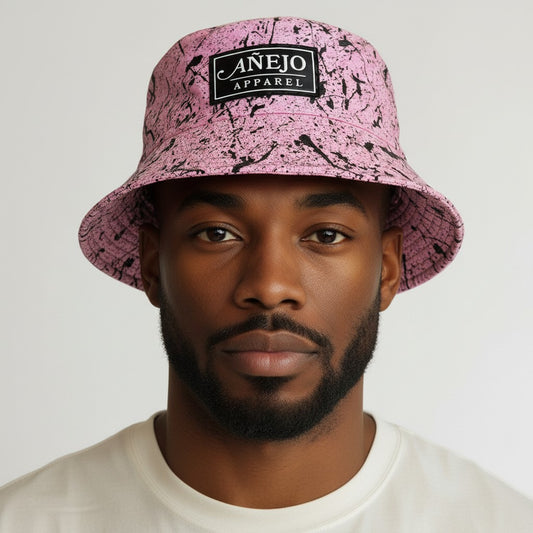 Pink Splatter Bucket Hat