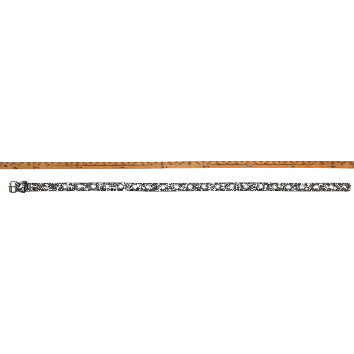 Black & White Splatter Belt