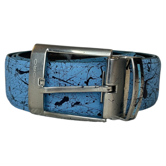 Blue & Black Splatter Belt