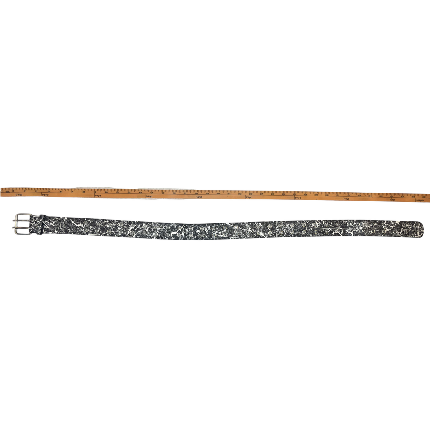 Black & White Splatter Belt