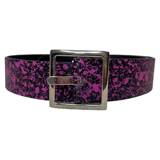 Pink & Black Splatter Belt