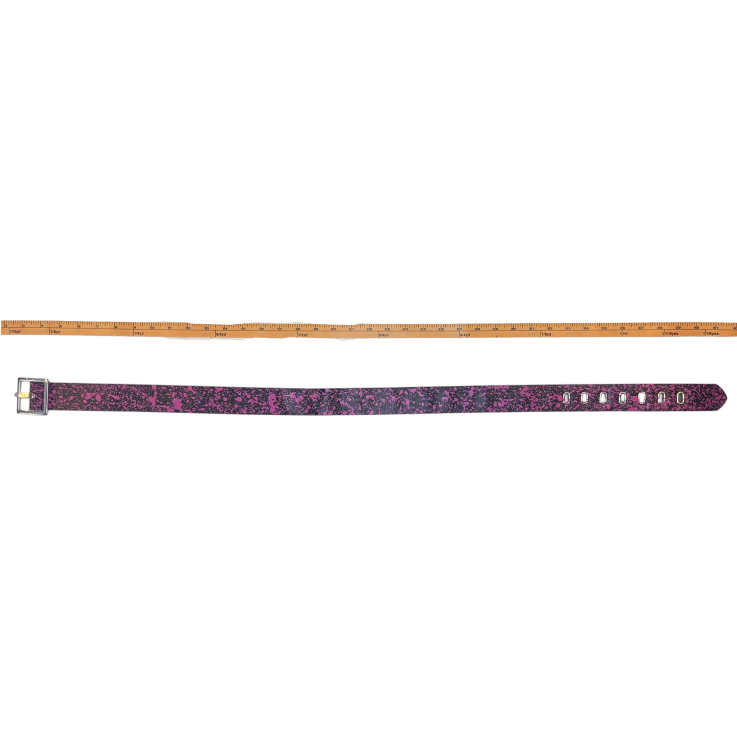Pink & Black Splatter Belt