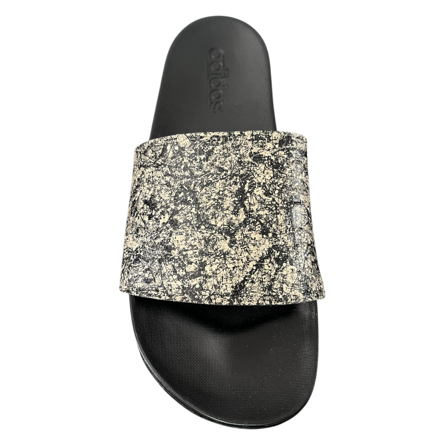 Tan & Black Splatter Slides