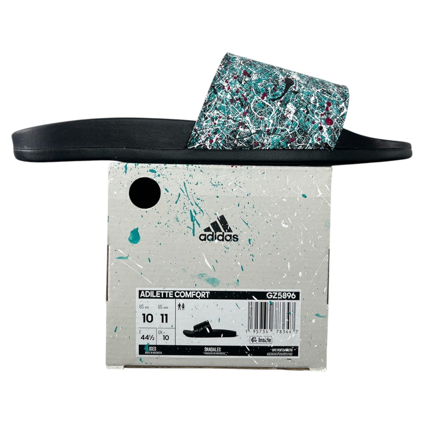 Aqua Splatter Slides - Size M10|W11