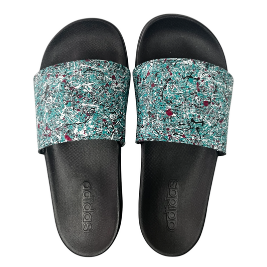 Aqua Splatter Slides - Size M6|W7