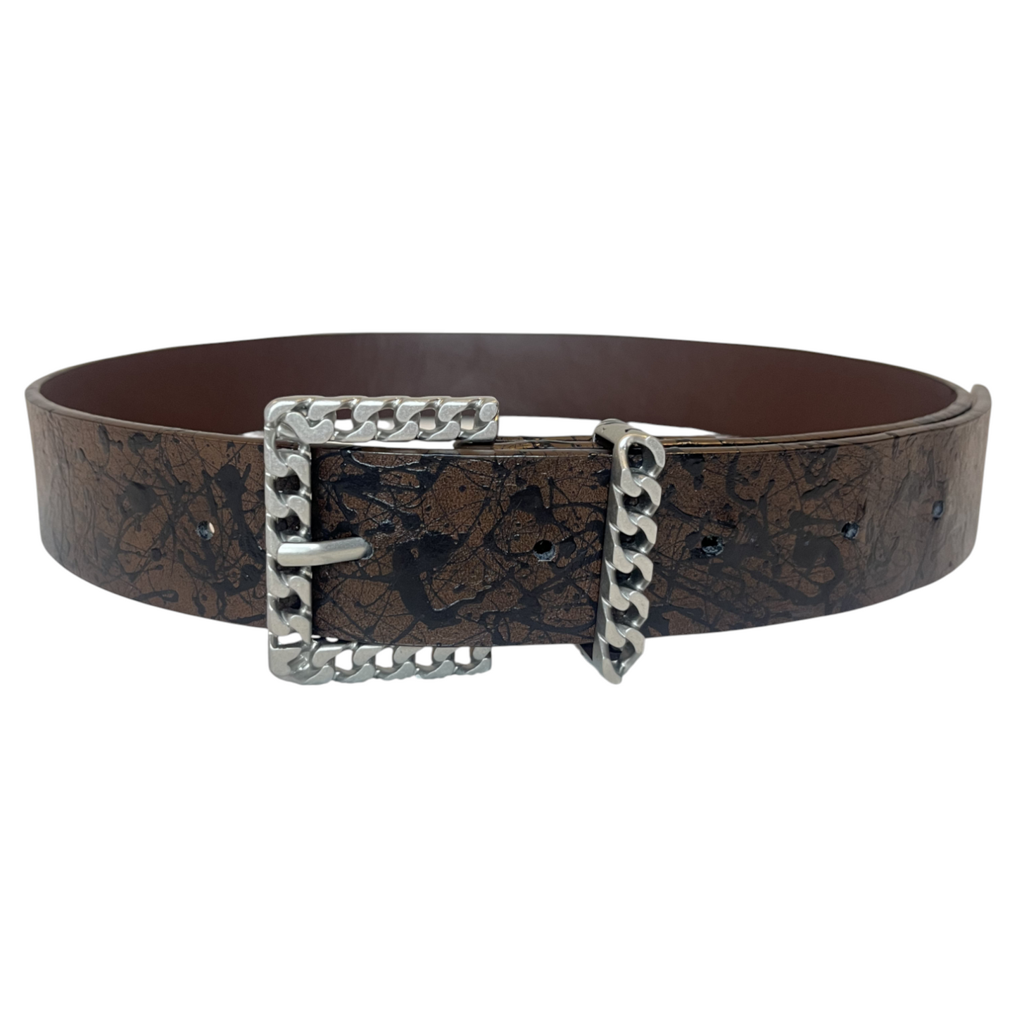 Brown & Black Splatter Belt