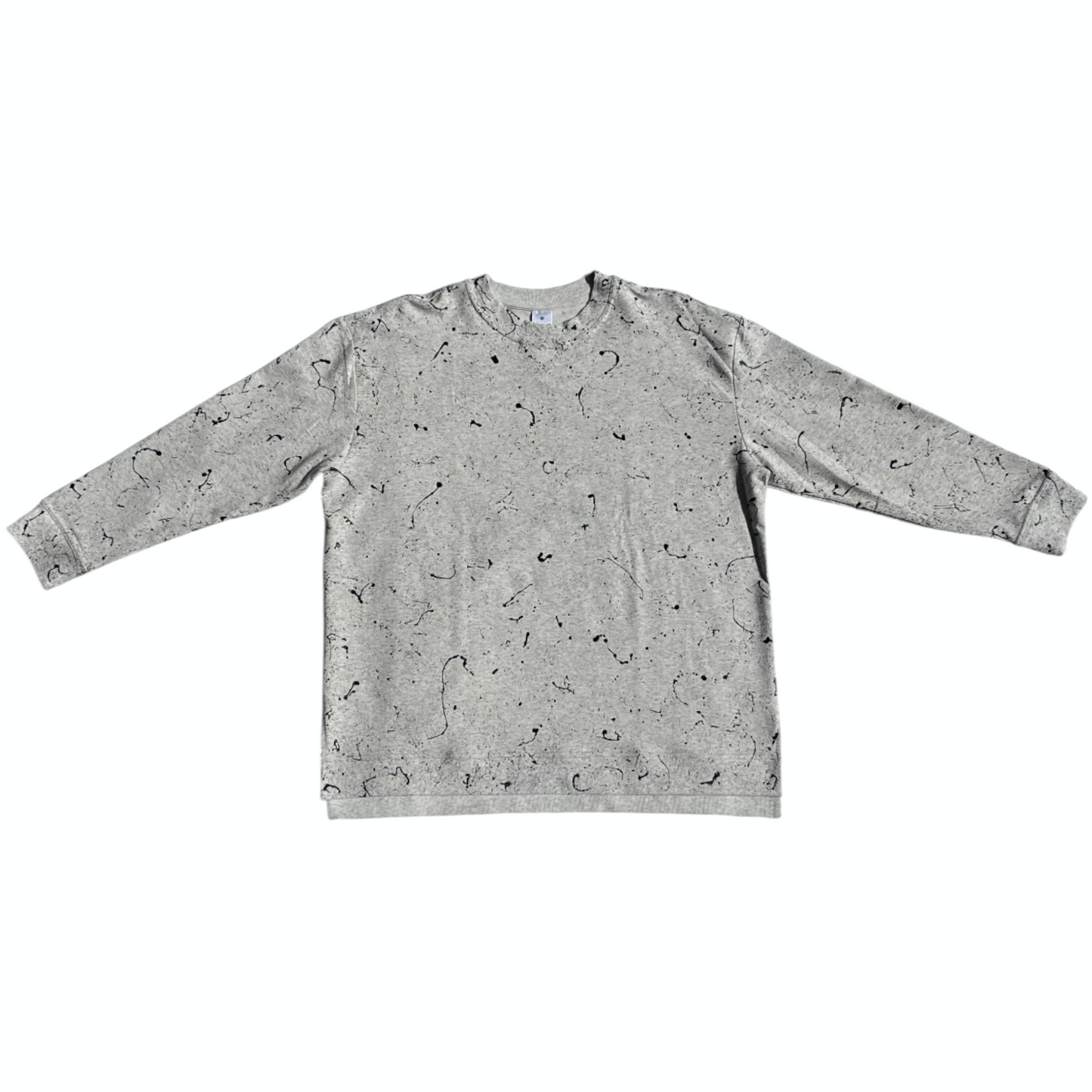 Gray & Black Splatter Sweatshirt - Size XL