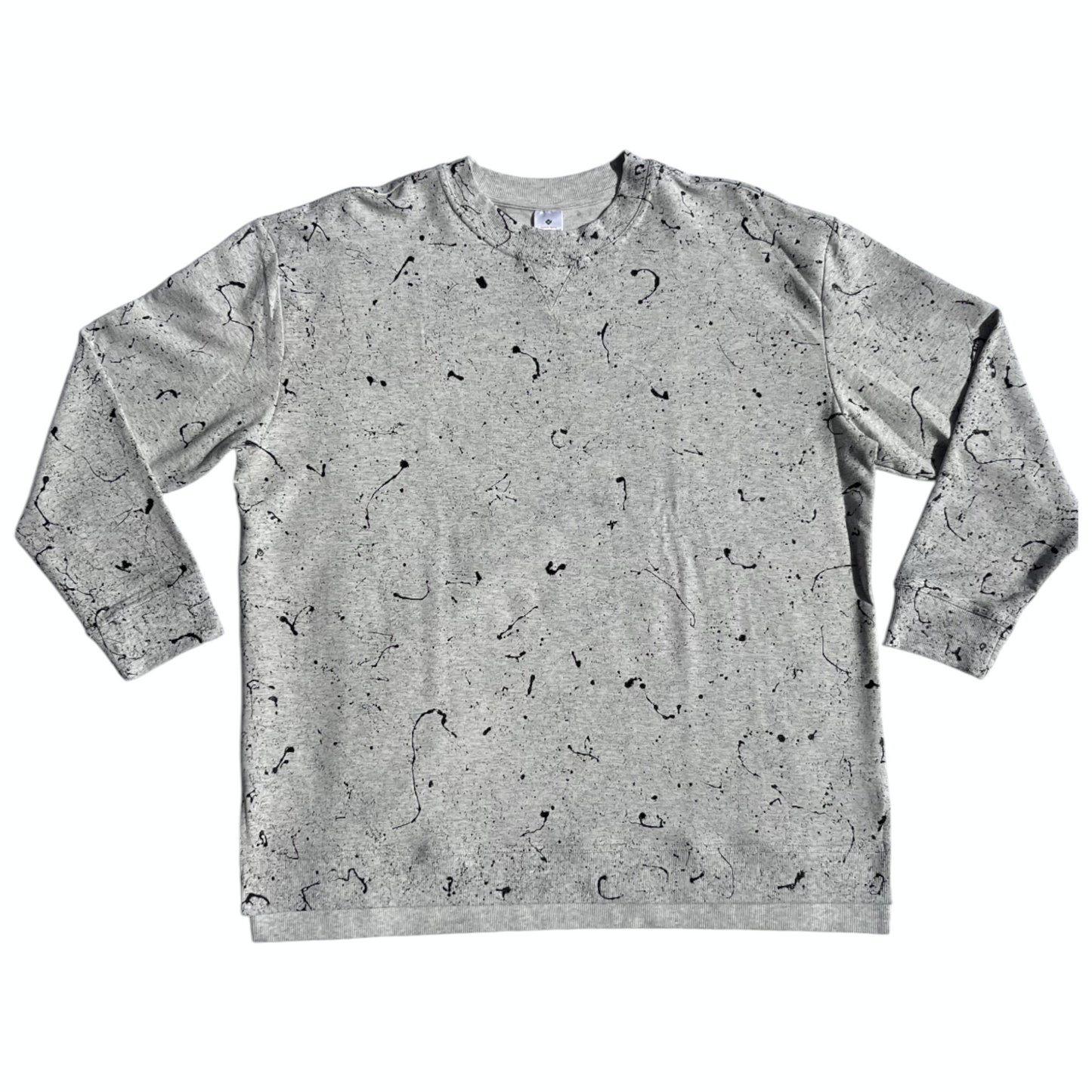 Gray & Black Splatter Sweatshirt - Size XL