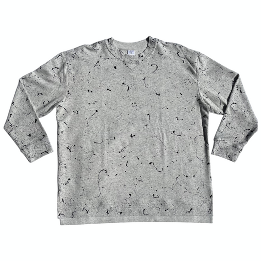 Gray & Black Splatter Sweatshirt - Size XL