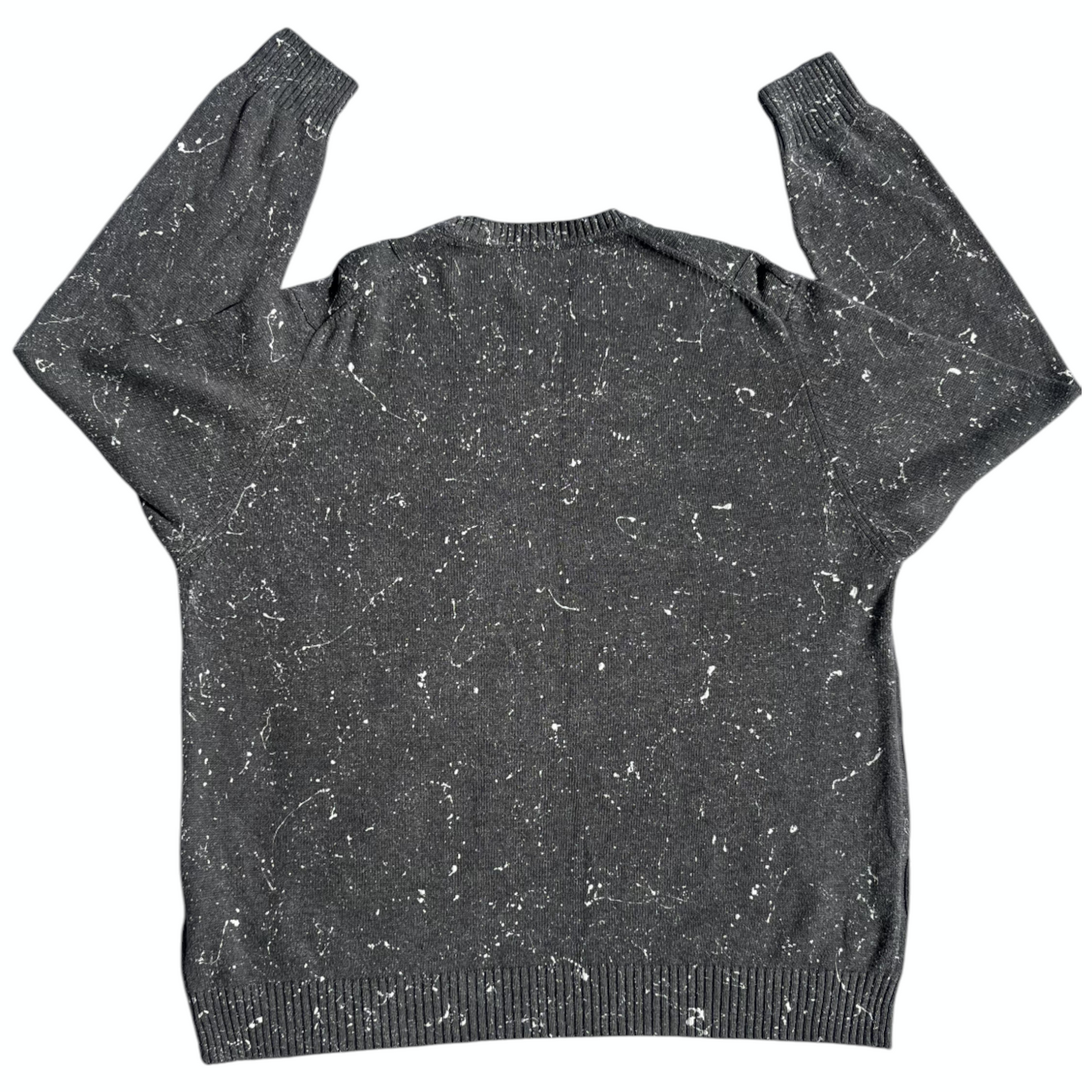 Gray & White Splatter Sweatshirt - Size XL