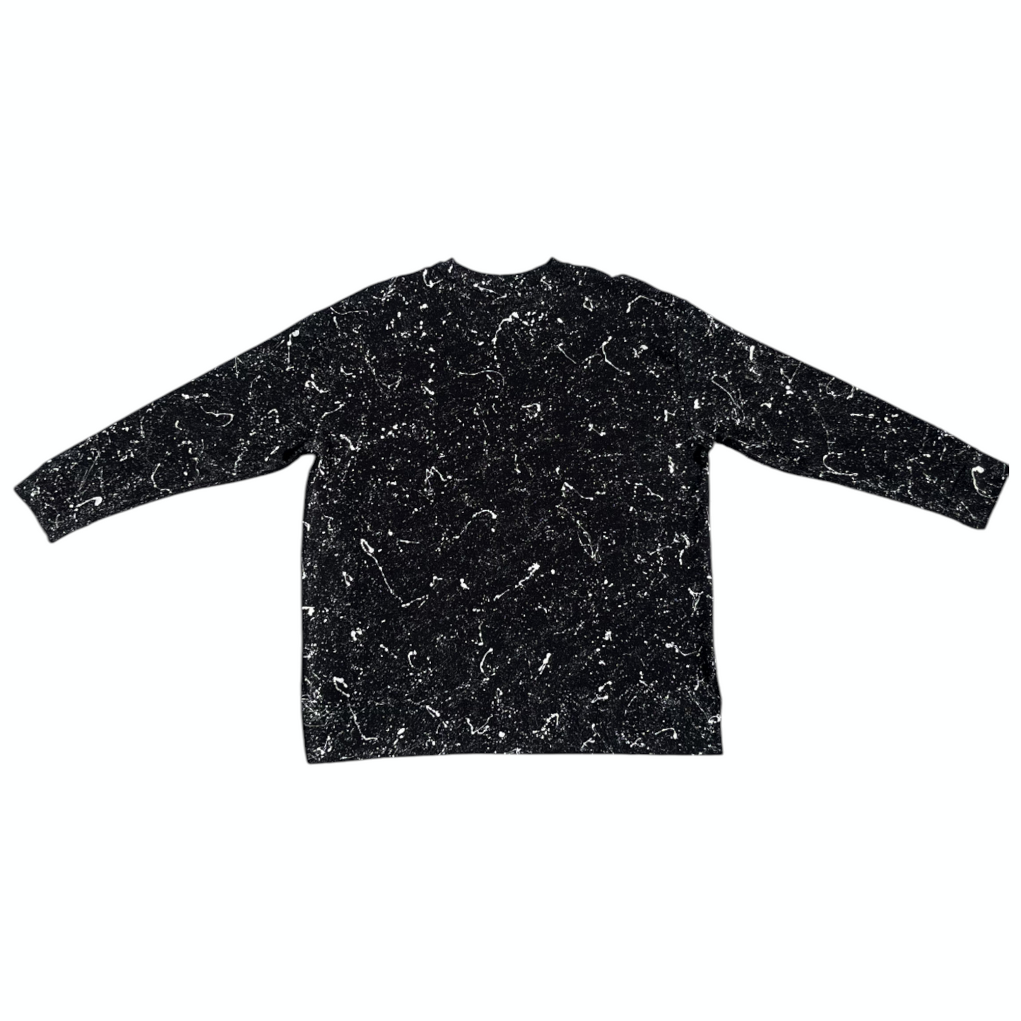 Black & White Splatter Sweatshirt - Size XL