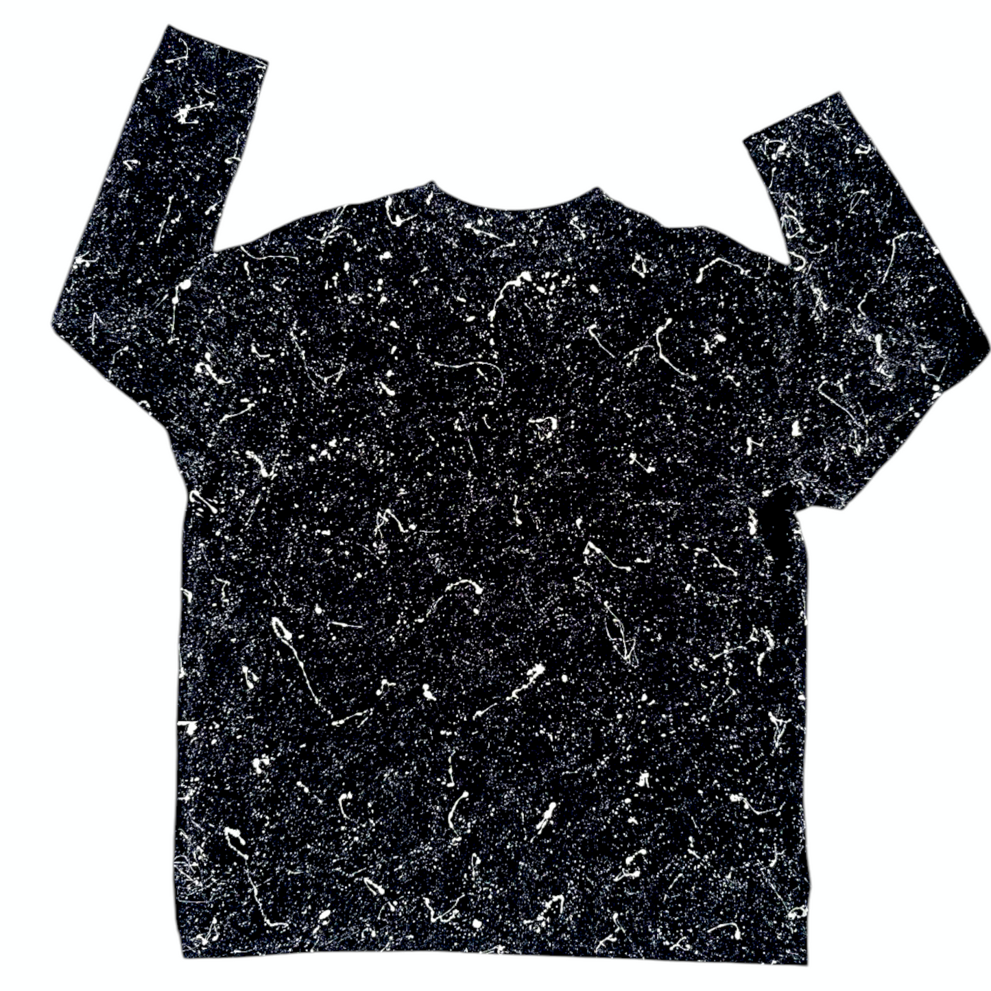 Black & White Splatter Sweatshirt - Size XL