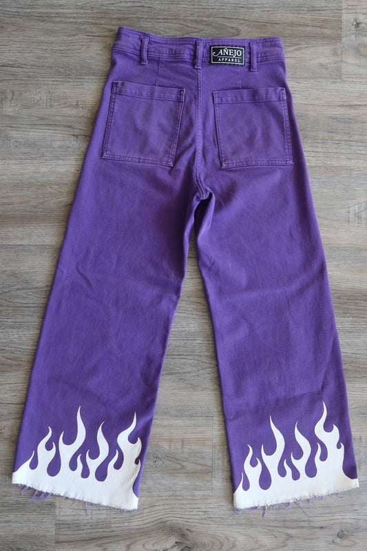 Purple Flame Pants