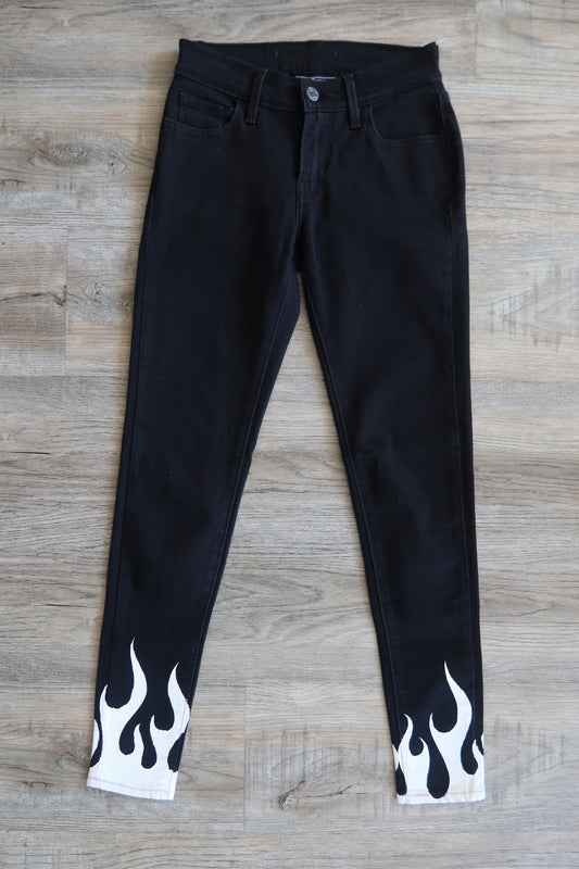 Black Flame Pants