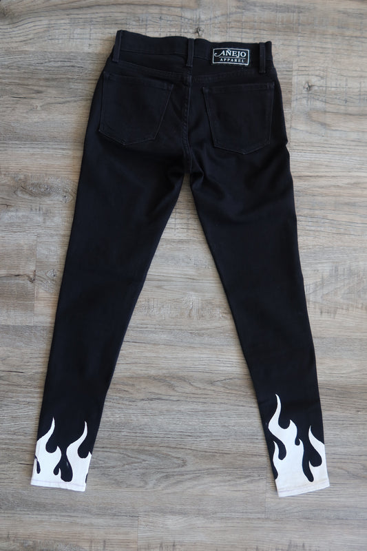 Black Flame Pants