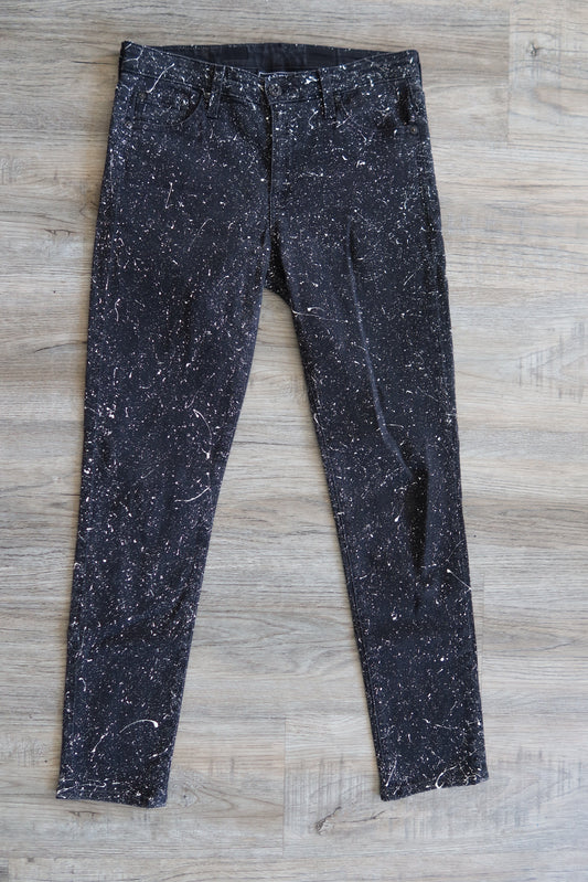 Black Splatter Pants