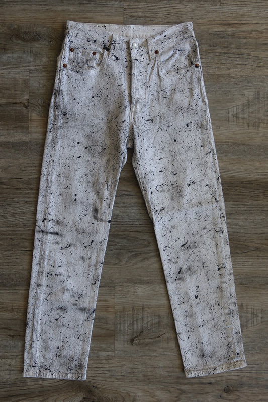 White Splatter Pants
