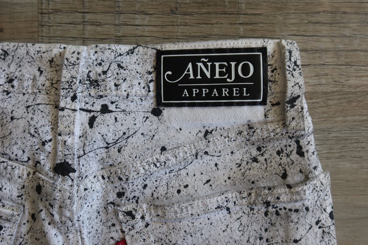 White Splatter Pants