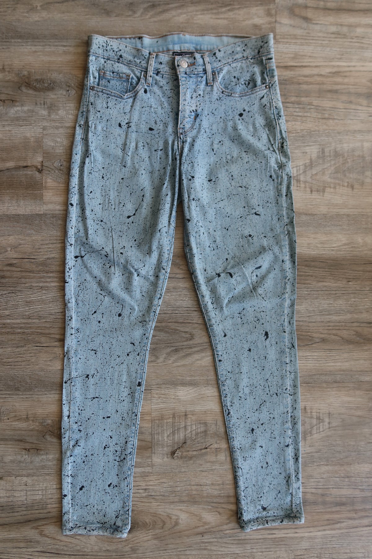 Blue Splatter Pants