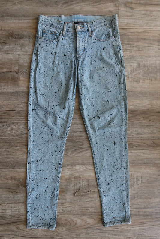 Blue Splatter Pants