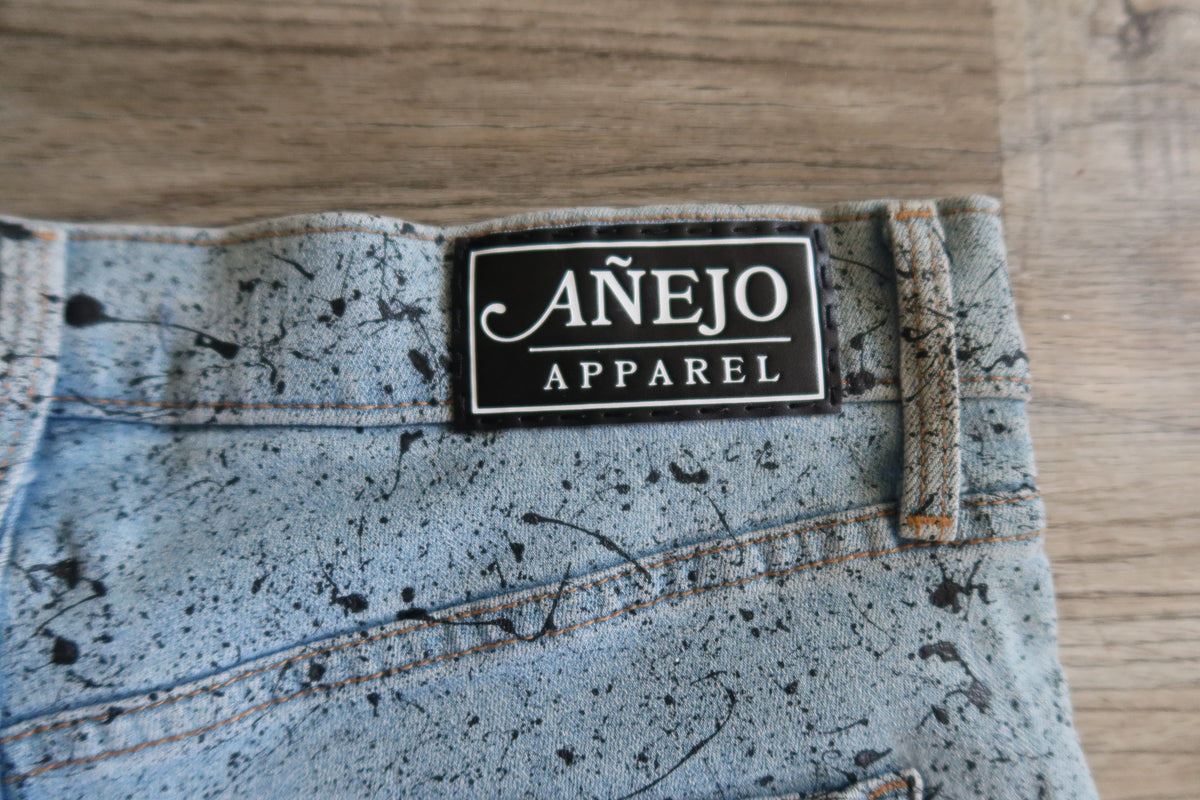 Blue Splatter Pants