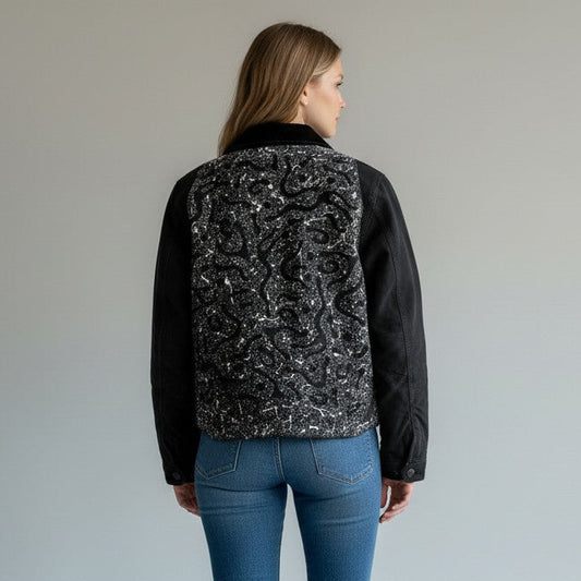 Black Carhartt Abstract Zip Up Jacket (S)