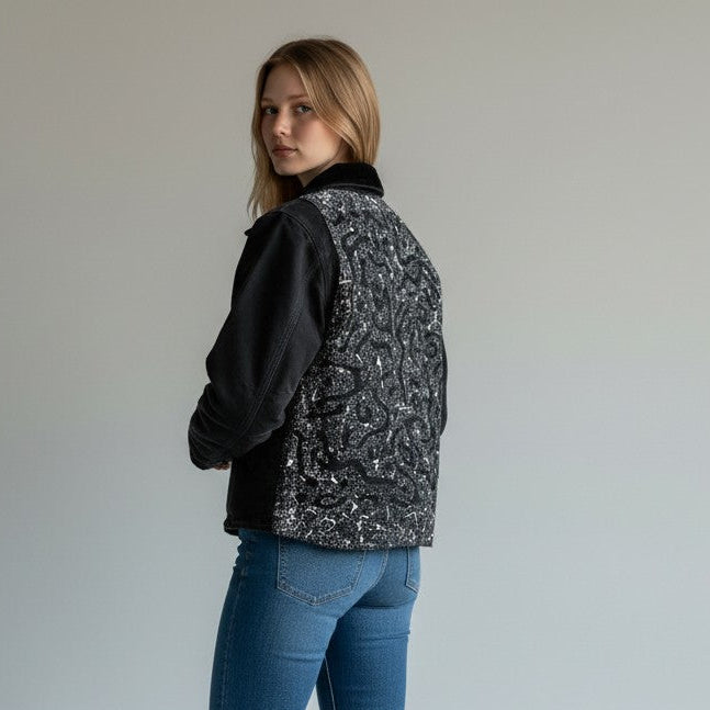 Black Carhartt Abstract Zip Up Jacket (S)