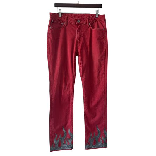 Red Flame Pants (33 x 32)