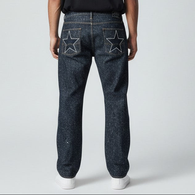 Dark Wash Star Pants (38 x 32)