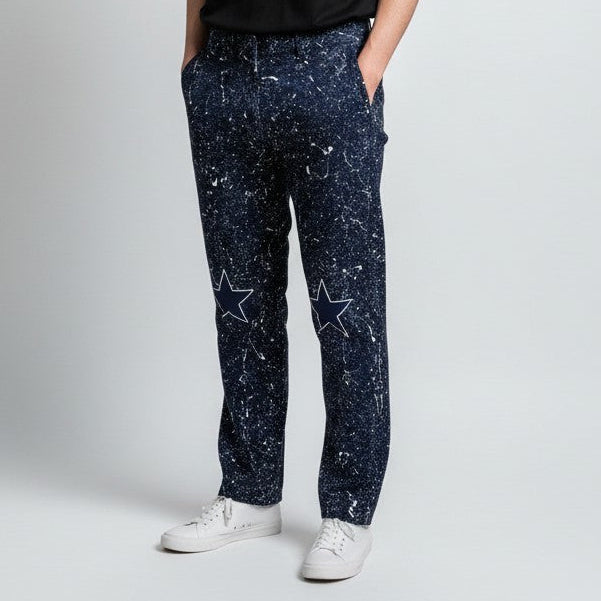 Navy Star Pants (33 x 32)
