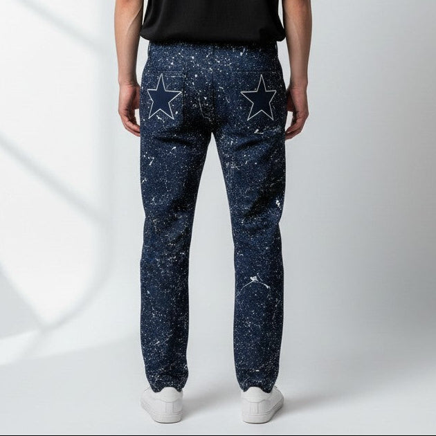 Navy Star Pants (33 x 32)