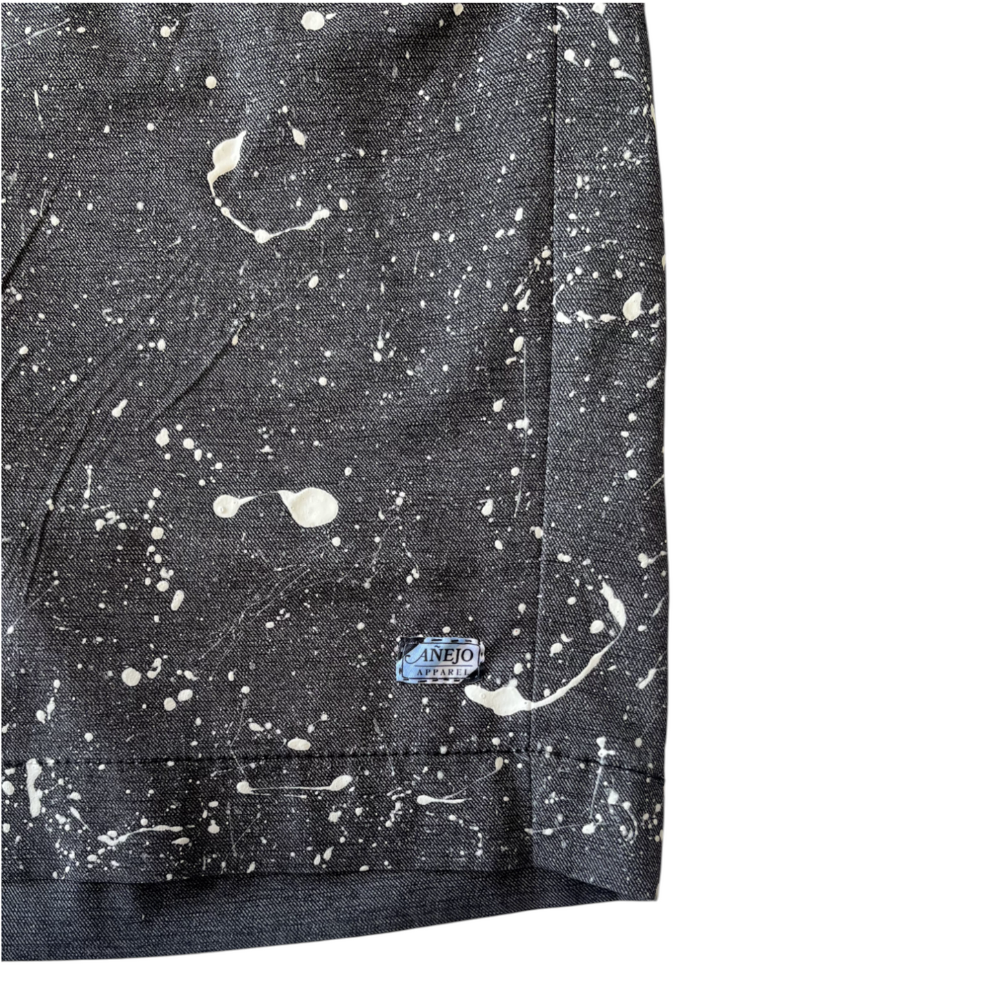 Gray & White Splatter Shorts - Size 34