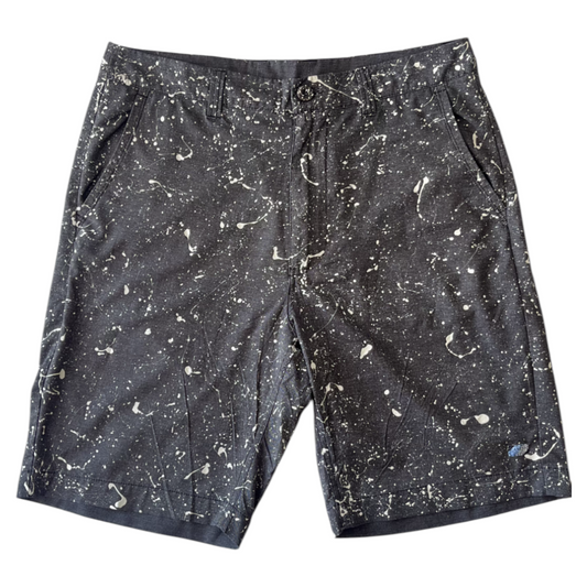 Gray & White Splatter Shorts - Size 34
