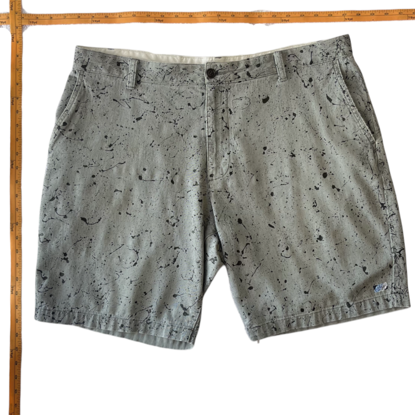 Gray & Black Splatter Shorts - Size 38