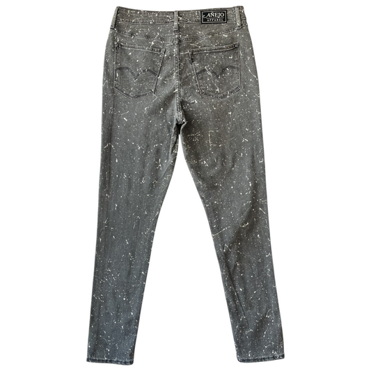 Gray & White Splatter Denim Jeans - Size 31 x 30