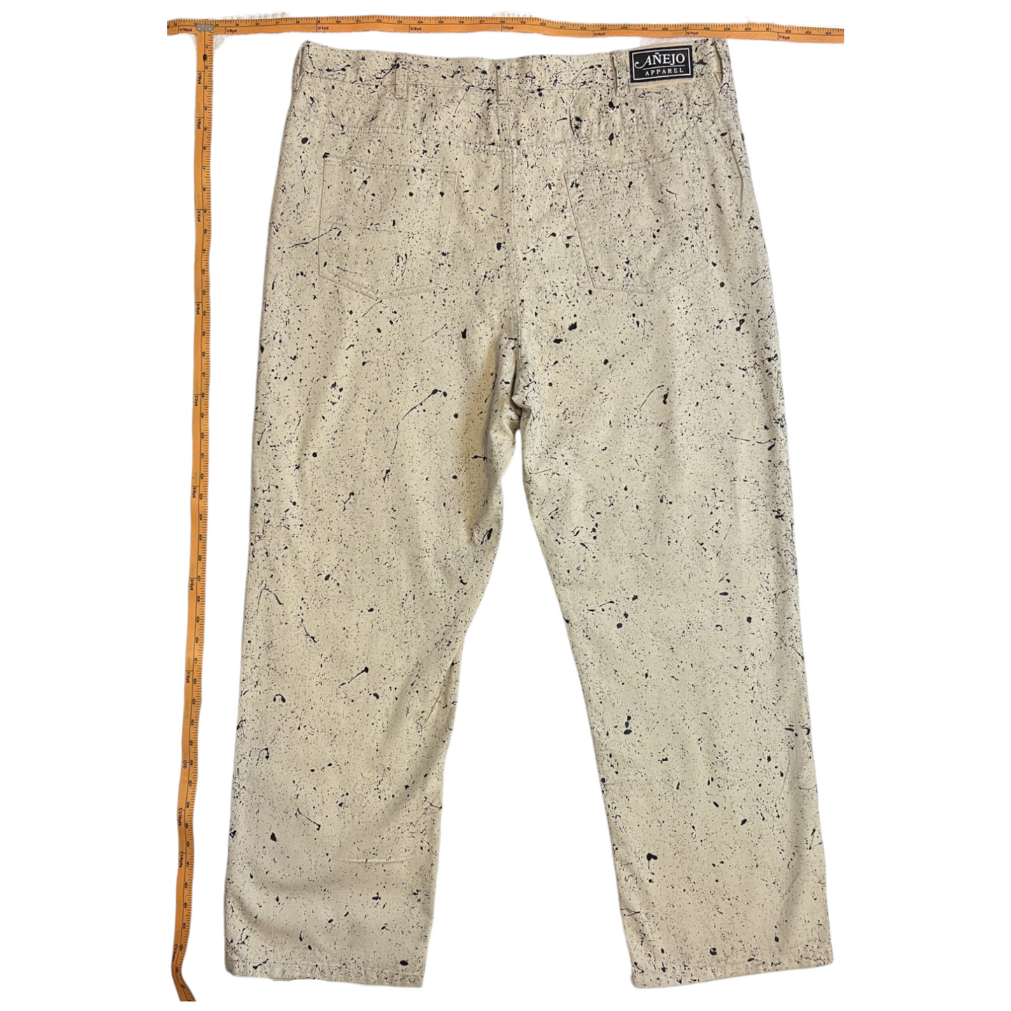 Khaki & Black Splatter Pants - Size 40 x 32