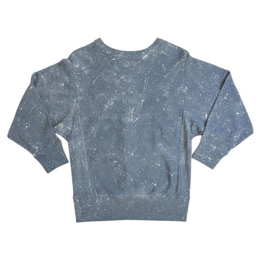 Blue & White Splatter Sweatshirt - Size Small