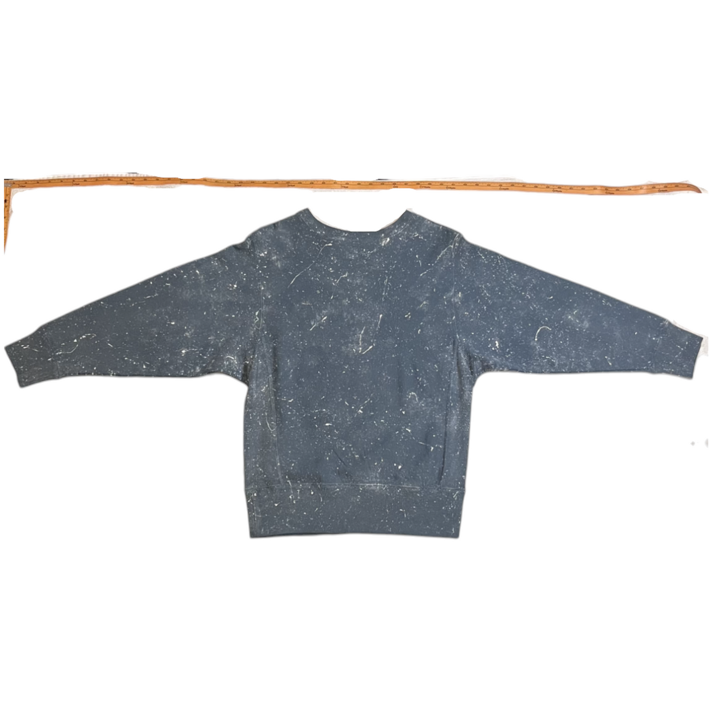 Blue & White Splatter Sweatshirt - Size Small