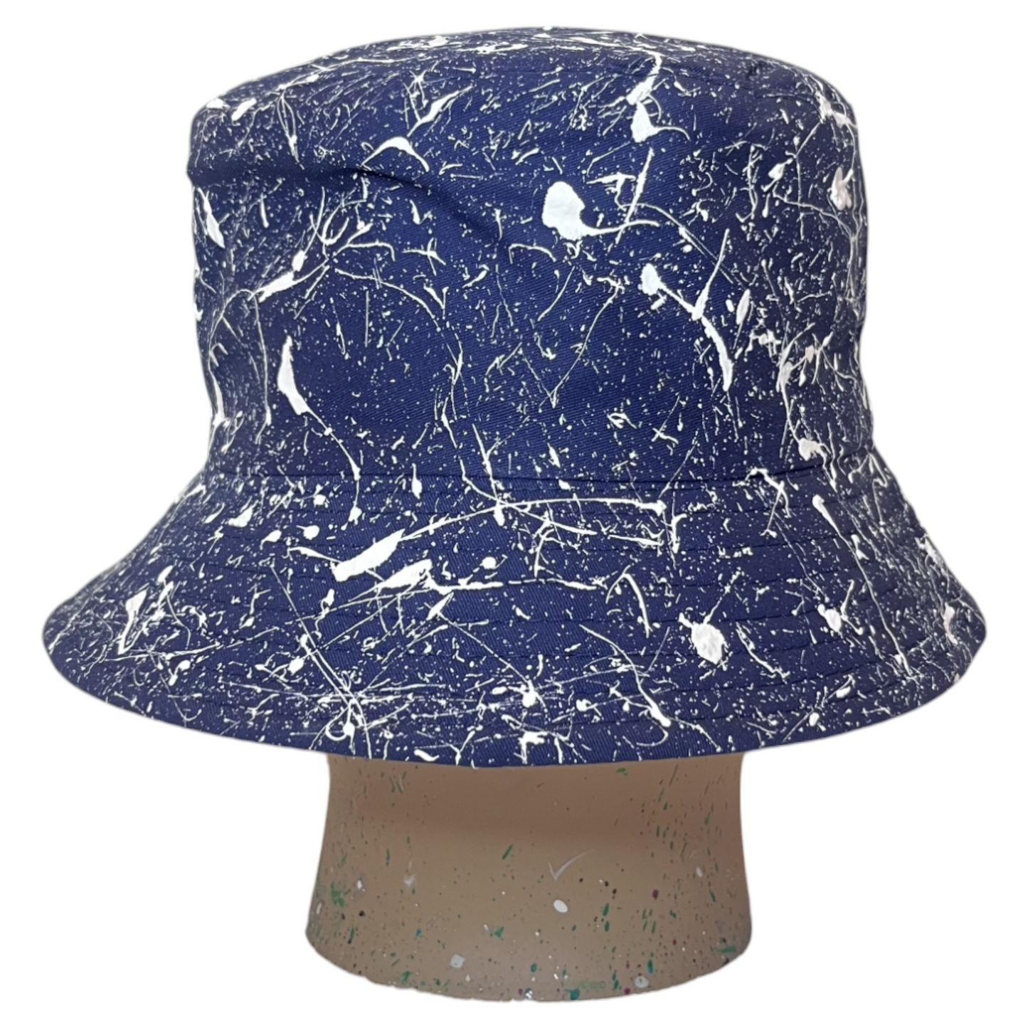 Navy Splatter Bucket Hat
